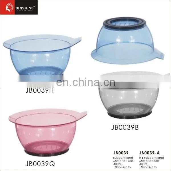 Beauty Salon Equiment Hair Coloring Plastic Bowl With Rubber Stand photo-4