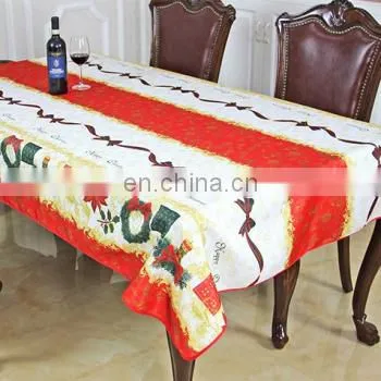 Elegant Rectangular Round Polyester Table Clothes for Christmas Decoration photo-2
