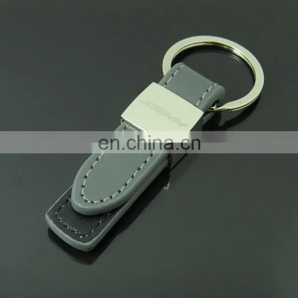 Hot Sale Promotional Real Leather Metal Carabiner Key Chain photo-3
