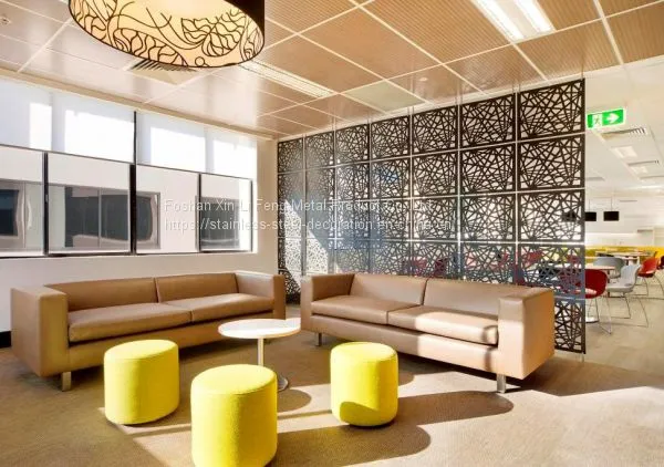 Customized Lobby Decorative Partition Stainless Steel Screen