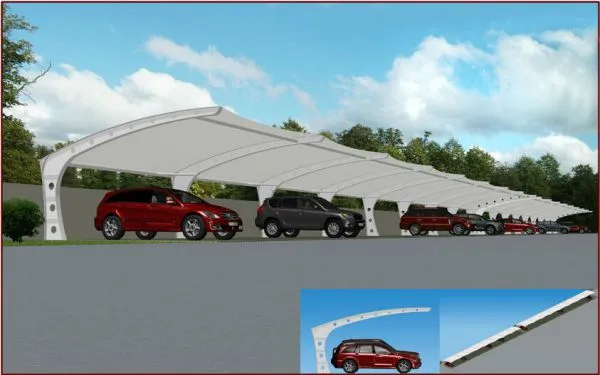 Tension Membrane Anti Ultraviolet Parking Membrane photo-3
