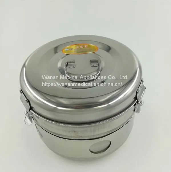 High Quality Factory Wholesale Hospital Medical Sterilization Equipments Surgical Instruments Stainless Steel Sterilization Drum