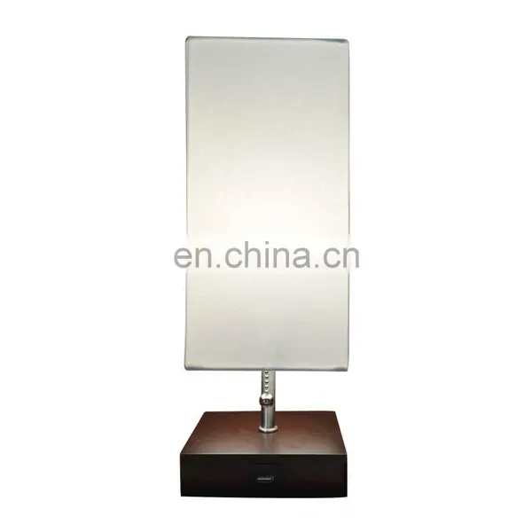 Nordic Modern Domestic and International Hotel Table Lamp Bedside Double Charging USB Table Lamp photo-3