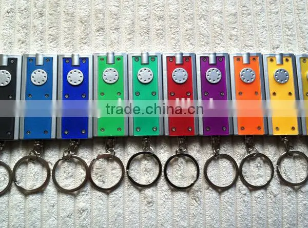 Custom Printing Logo Keychain Led Squeeze Light Key Fob Lighting photo-4