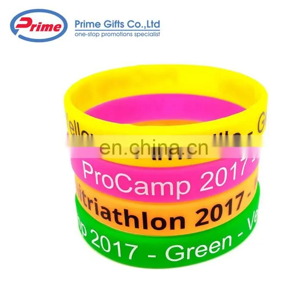 Wholesale Custom Logo Printed Silicone Wristband No Minimum photo-3