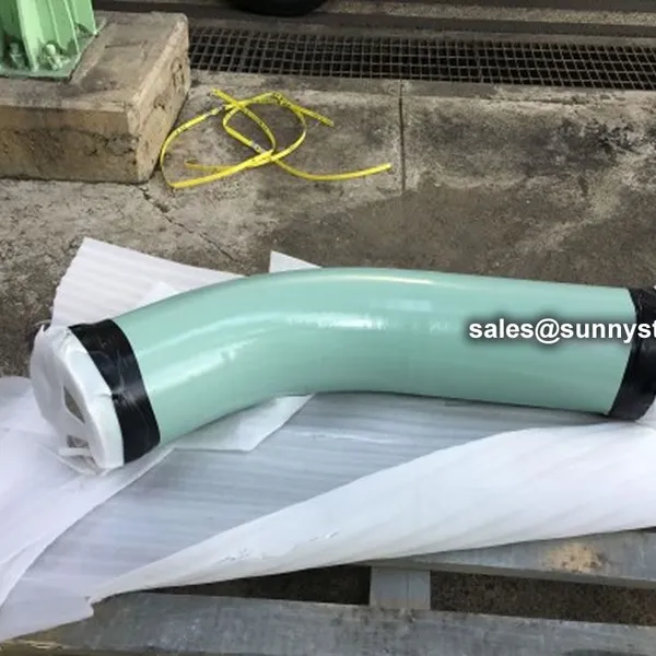 Alumina Ceramic Sleeve Lined Pipe Elbow photo-3