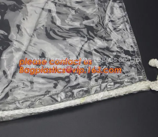 DRY CLEANING GARMENT BAG COVER, SANITARY LAUNDRY BAG, HOTEL, LAUNDRY STORE, CLEANING SUPPLIES,HANGER photo-2