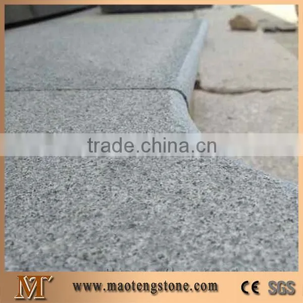 Honed Basalt Swimming Pool Coping Tiles, China Grey Basalt Swimming Pool Coping photo-3