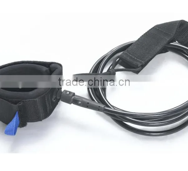 ISUP Leash in Black Color Coiled Leash With Double Swivels photo-5