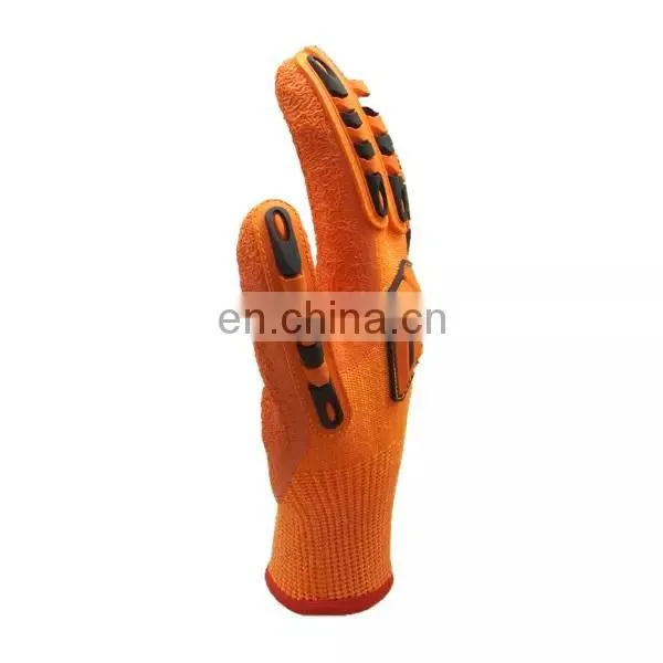 Hot Sale Heavy Duty TPR Oil And Gas Mining Industry Impact Resistant Anti Cut Resistant Nitrile Safety Gloves For Work photo-2