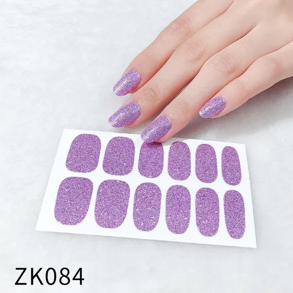 Customizable Solid Pink Gel Nail Polish Stickers for Salon and DIY Use