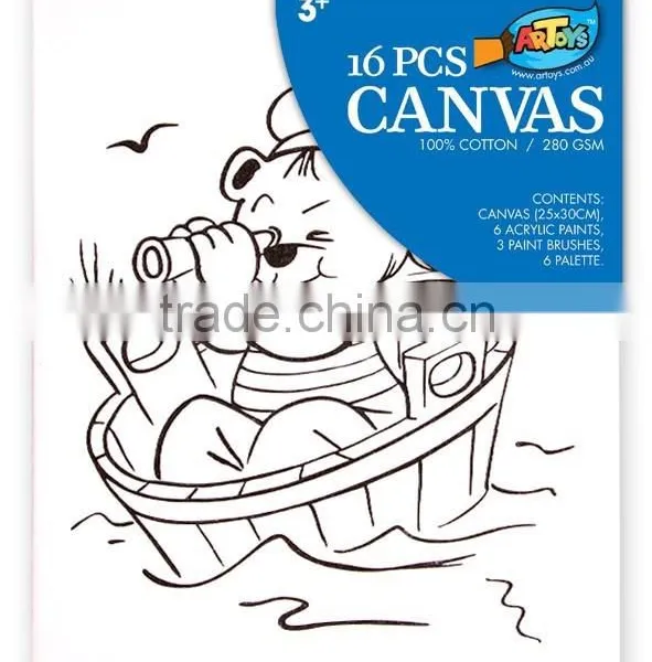 The New Cartoon Canvas Suits, Children's Painting Supplies photo-3