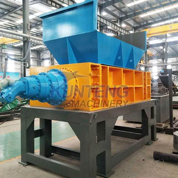 Double Shaft Shredder Machine Wood Waste Coconut Husk Shredder Palm Kernel Shell Grinding Machine Olives Crushing Machine EPC photo-4