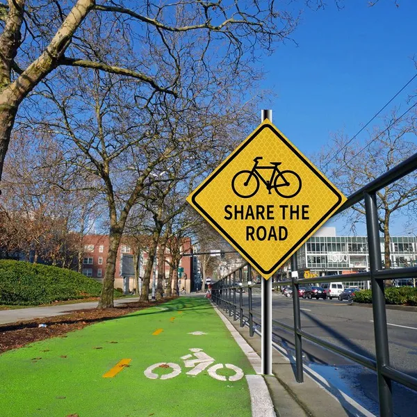 Custom Reflective Stickers for Bicycle Lane Signs, Parking Signs and Type II EGP Traffic Sign Sheeting photo-2