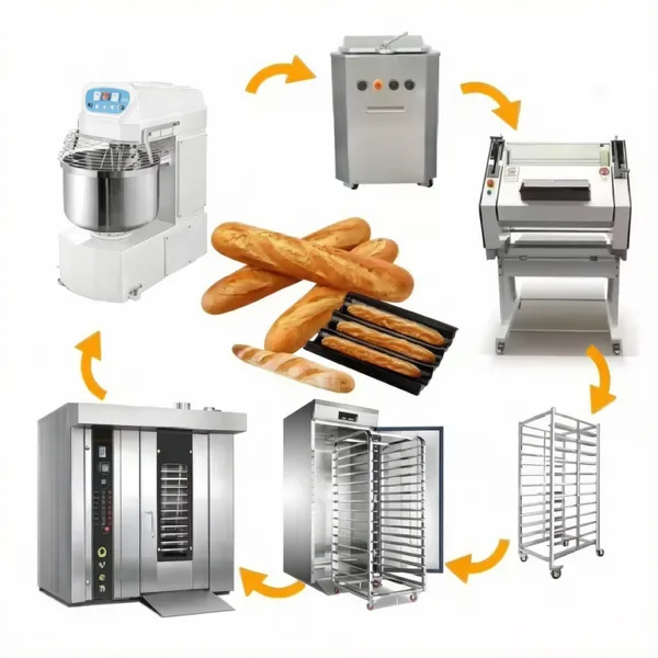 Customized Complete Bakery Equipment for Bread Production Lines for Mooncakes Bread Cookies Egg Tarts and Croissants photo-2