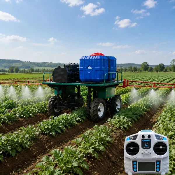 SPRY600B 600L Fernbedienbare landwirtschaftliche Sprühvorrichtung Hochbodenfreiheits-Boom-Sprühgerät mit 1500W bürstenlosem Motor für effizientes landwirtschaftliches Sprühen