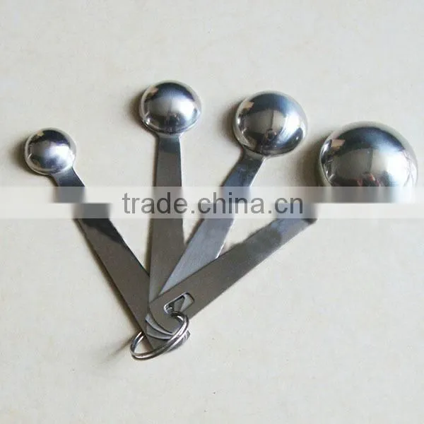 In Stock Kitchen Measuring Spoons Set of 4 Seasoning Spoon Tea Spoon Stainless Steel Accurate Measuring Spoon Set photo-4