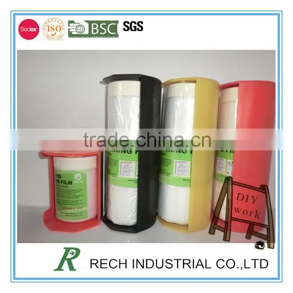 High Quality Protective Pretaped Masking Film With Dispenser photo-2