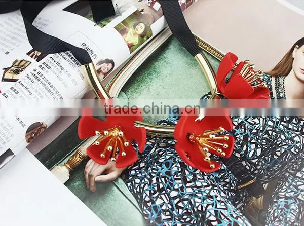 Wholesale Jewelry Handmade Short Collar Flower Necklace Fashion Women Jewelry photo-4