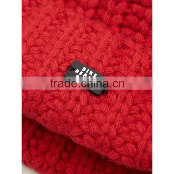 Mens Custom Red Pom Pom Beanie Hats Wholesale photo-5