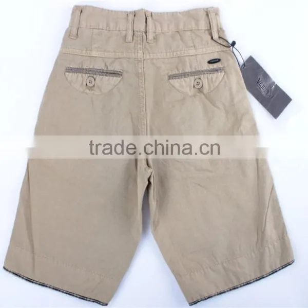 Men Cheap 100%cotton Stocklot Apparel Washed Shorts photo-2