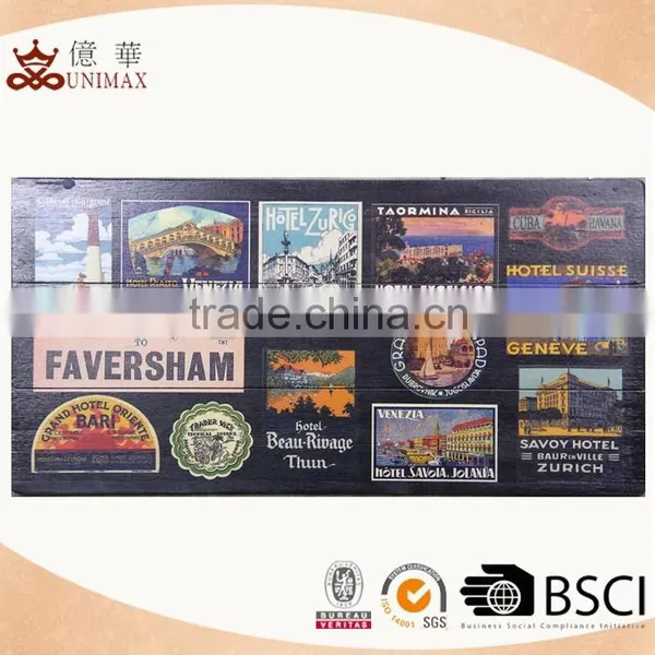 Factory Made Cheap Wooden Wall Sign for Sale
