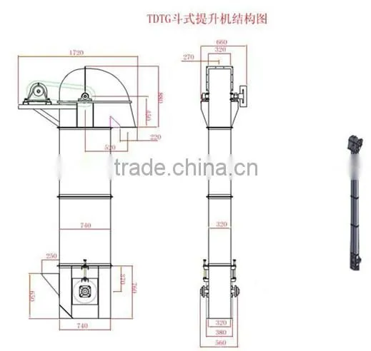 Carbon Steel Bucket Elevator for Bulk Material photo-5