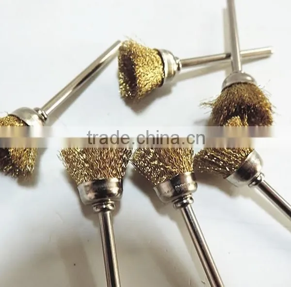 Soft Wire Mini Wool Brush With 1/8" Shank photo-5