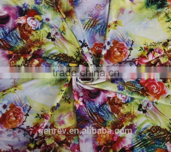 Digital Print Polyester Fabric Polyester Kint Fabric Fabric Printing photo-2