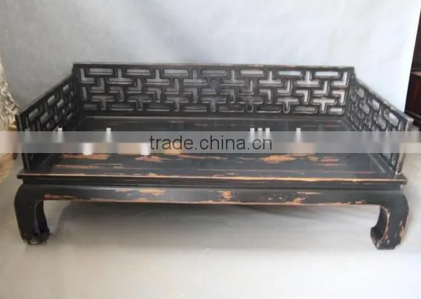 Home Furniture, Oriental Antique Luohan Bed Furniture, photo-6