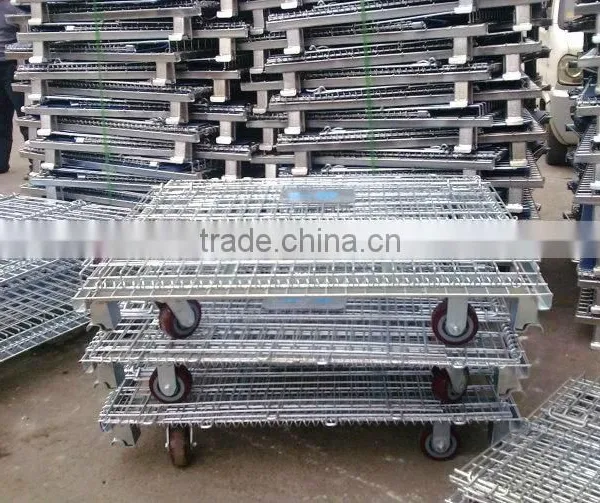 Galvanized Steel Wire Storage Cage / Warehouse Cage photo-5