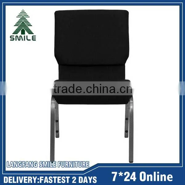 Strong Comfortable Black Stackable Theater Chair From China photo-2