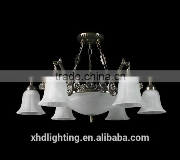 Die-casting Industrial Antique Aluminum Pendant Lamp With Fancy Flower photo-4
