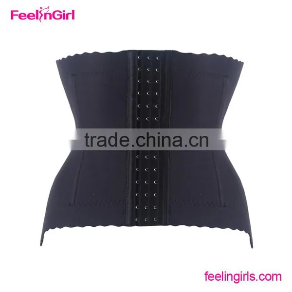 3 Hooks Women Underbust Corset Lace Ruffled Corset