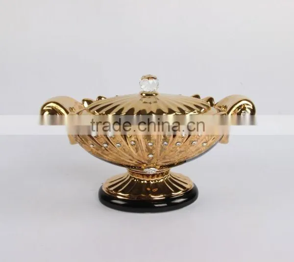 European design good price ceramic shape soup tureen with decorative galzed soup tureen