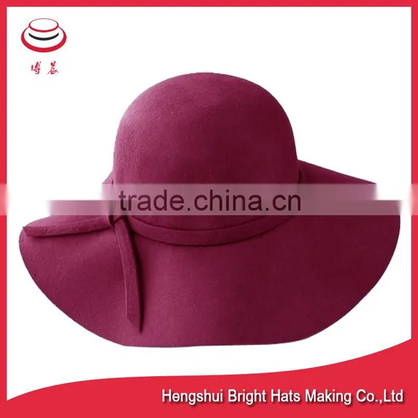Stylish Wool Felt Floppy Hat photo-2