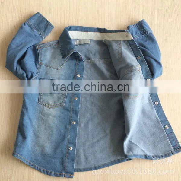 Factory Baby Clothes Wholesale Autumn Washed Jacket Baby Boy Jeans Jacket photo-3