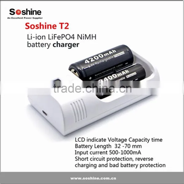 2 Slot AA AAA Ni-MH Ni-Cd Rechargeable Batteries Smart Battery Charger Household Battery Charger Portable Battery Charger