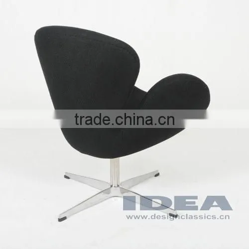Replica Arne Jocabsen Swan Chair - Black Fabric photo-4