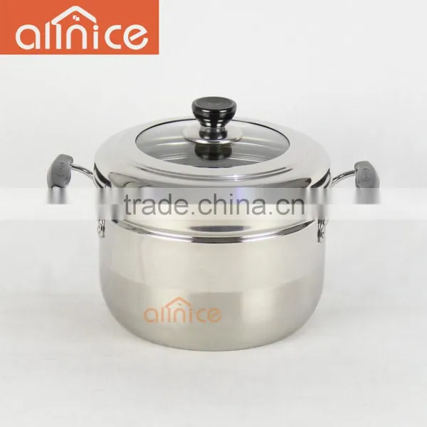 Allnice- Korea Design Ss201 Single Layer Steamer Pot With Steamer Insert and Vented Lid photo-2