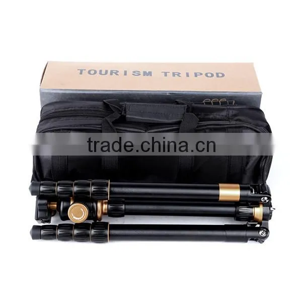 Q888 Aluminum Portable Tripod for Digital Dslr Video Film Shooting Camera Tripod Stand With Panoramic Ballhead Tripod Bag photo-5