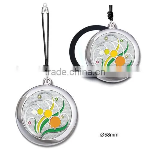 Unique Design Folded Makeup Mirror Shine Crystal Pocket Mirror Decorative Craft photo-2