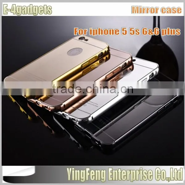 Aluminum Metal Frame Bumper Mirrior Back Mobile Phone Cover and Accessory for Iphone 6 Accessory for Iphone 6S photo-4