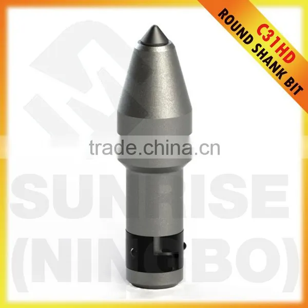 C31HD Rotary Rock Drilling Rig Bucket Carbide Cutting Auger Bullet Teeth photo-3