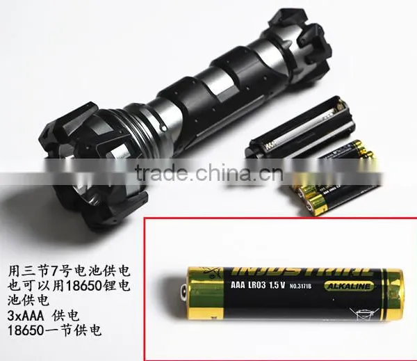 LED Light Source and Rechargeable Battery Power Source Solar Flashlight Led photo-6