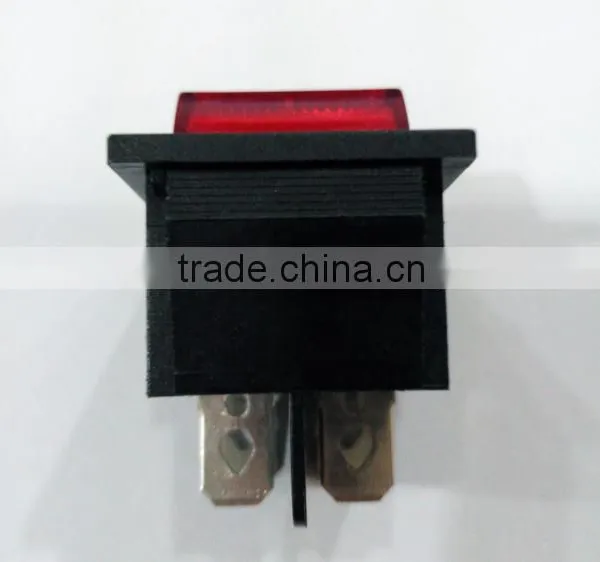 Standard Grounding Red Lamp Rocker Switch 4 Pin KCD-4 Switch photo-3