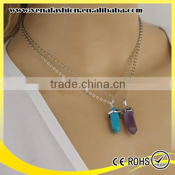 Sample Order Glass Bullet Rectangle Cheap Necklace Pendants photo-3