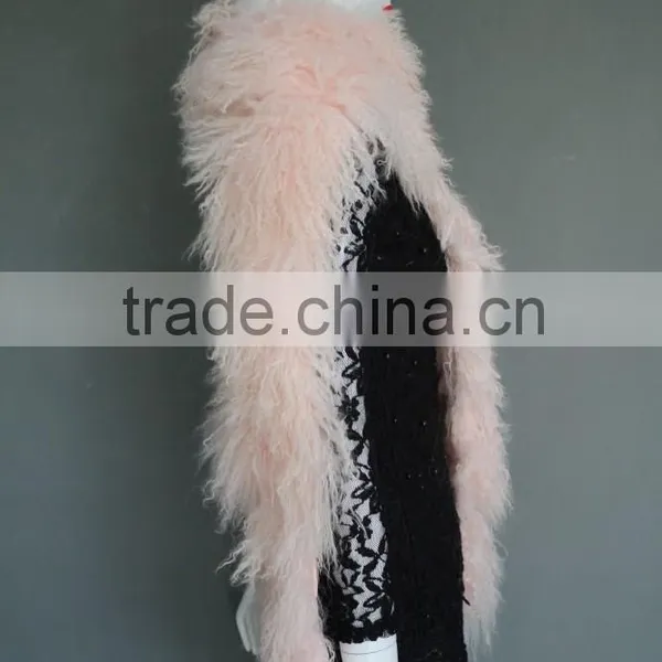 Big Fur Tibet Lamb Scarf Colorful Scarf Warm Winter Scarf Long Fur Scarf for 2016 Winter Fashion photo-4