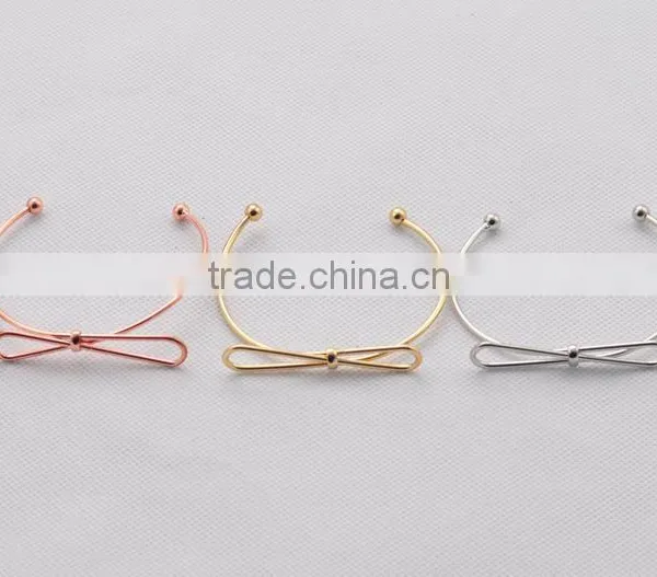 >>>New Design Fashion Gold Silver Plated Trendy Knot Accessories Alloy Bands Wholesale Jewelry Women Bracelets&Bangles/ photo-6