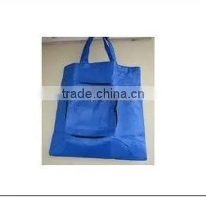 Fashion Blue Color Non Woven Fold Able Bags